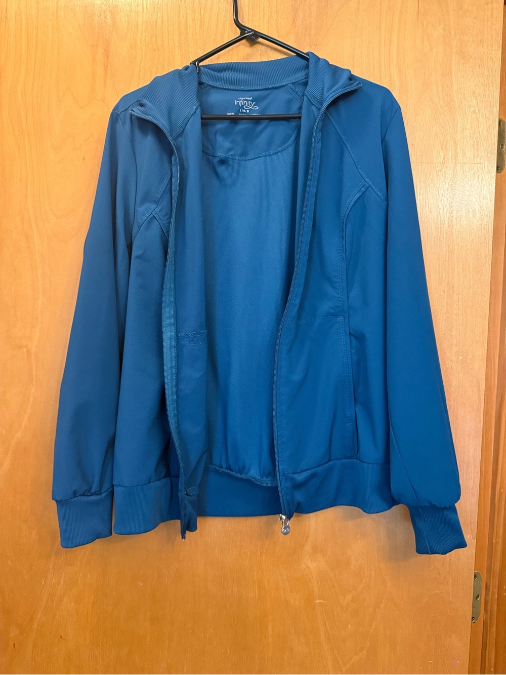 Cherokee Teal Zip-Up Hooded Jacket
